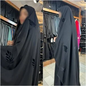 چادر زنانه جده مجلسی طرح برگ M
